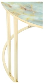 Масичка за кафе в бяло и златно, ø 75 cm Sepa - Mauro Ferretti