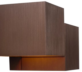 Модерна стенна лампа тъмен бронз 2 светлини - Transfer Double