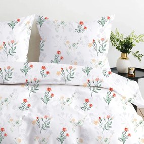 Обръщаемо спално бельо от висококачествен памук с флорален мотив Ширина: 160 см | Дължина: 200 см