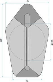 Аплик LED G030-W  GOLD