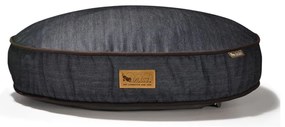 Тъмносиньо легло за куче ø 90 cm Round Bed Denim Medieval Blue / Dark Chocolate M – P.L.A.Y.