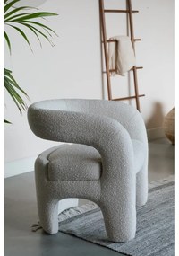 Бяло кресло от букле Nova – White Label