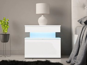 Нощно шкафче Glossa 1S със LED-Leuko Gualistero