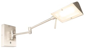 Дизайнерски стенен аплик стомана с LED димер - Notia