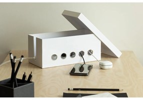 Бял картонен органайзер за кабели Cordy Paper Laminate – Bigso