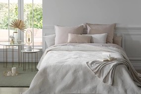 Шалте atmosphera Leaf, Кадифе, 240x260 cm - Слонова кост