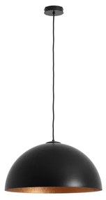 Черна висяща лампа с детайли в меден цвят , ø 50 cm Lord - CustomForm