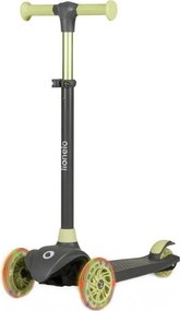 Lionelo - Детска тротинетка JESSY 3xAA сива/зелена