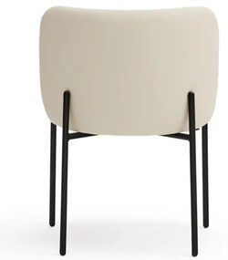 Бели тапицирани трапезни столове в комплект 2 бр. Mogi – Teulat