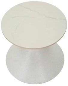 Кръгла странична масичка с керамичен плот ø 45 cm Fush – Mauro Ferretti