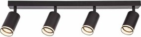Линеен спот за таван KING, черен, 4хGU10