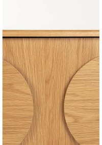 Нисък скрин от декор от дъб в естествен цвят 120x58 cm Groove – Zuiver