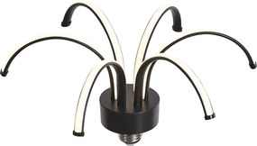 E27 LED декоративна лампа черна 6W 450 lm 3000K