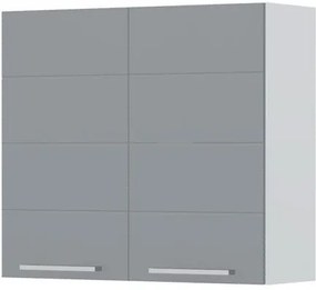 Висящ шкаф Hudson V7-80-2K-White - Gray