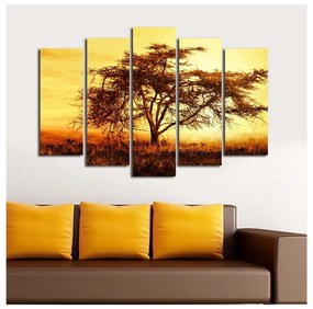 Картина от няколко части Голямо дърво, 105 x 70 cm - Wallity