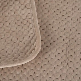 Бежово капитонирано покривало за легло 240x260 cm – Ixia
