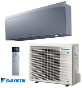 Инверторен климатик Daikin Emura 3 FTXJ42AS + RXJ42A, 14000 BTU, 33 м2, A++, Wi-Fi, R-32, Сив