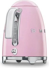 Електрическа кана SMEG KLF03PKEU, 2400 W, 1.7 л, 360° основа, Гланцово покритие, Розов