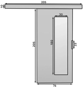 Плъзгаща се врата Valleta - Sonoma