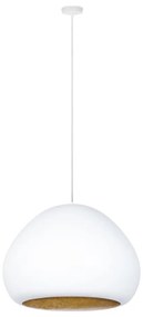 Полилей LAVA на кабел 1xE27/15W/230V бял/златист