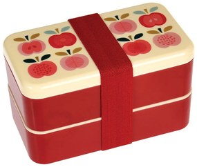 Кутия за храна с прибори за хранене, 2 части Vintage Apple - Rex London