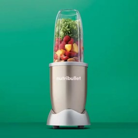 Блендер Nutribullet NB907CP, 900W, 950 мл, Разбиване на лед, Импулс, Без BPA, Шампанско