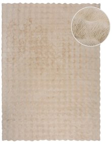 Кремава синтетична кожа 160x230 cm Waffle Faux Fur – Flair Rugs