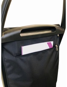 Пазарска чанта на колелца 53 l Com Tweed Polar Black Tube – Rolser