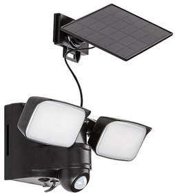 Rabalux 77091 - LED соларен стенен фенер LESZNO 2xLED/5W/3,7V IP54 черен