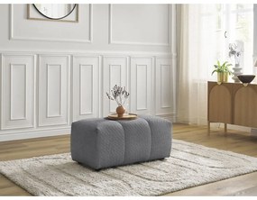 Сива табуретка от прежда с примки от букле Roxelane – Bobochic Paris