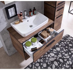 Кафяв работен плот в дъбов декор 73x45 cm Set 374 - Pelipal