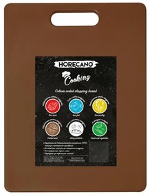 Полиетиленова дъска за рязане на колбаси и печени меса кафява (HC-931120)
