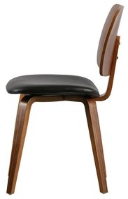 Трапезен стол от орех с тапицерия от изкуствена кожа Classic - vtwonen