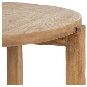 Кръгла странична масичка от масив от минди ø 40 cm Dala – Ixia