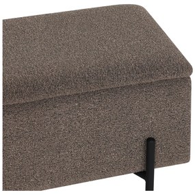 Кафява пейка от прежда с примки от букле Watford – House Nordic