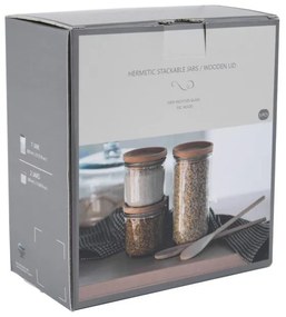 Комплект стъклени буркани 3 бр. Hermetic - Ego Dekor