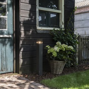 Модерна подова лампа за външна употреба 70 см тъмно сива IP44 - Denmark