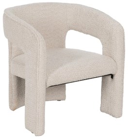 Бежово кресло от плат букле – Ixia