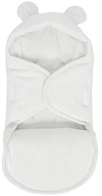Бяло бебешко одеяло от букле 45x80 cm – Meowbaby