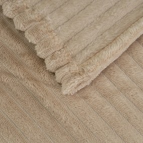 Кафяво одеяло от микроплюш 130x160 cm Fur Velvet – Casa Selección
