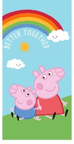 Памучна детска кърпа 70x140 cm Peppa Pig – Jerry Fabrics