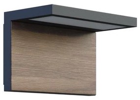 LED Екстериорен аплик NATURA LED/12W/230V 4000K IP65 кафяв/антрацит