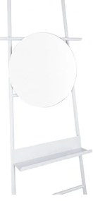 Бяла декоративна стълба с огледало Glint - Leitmotiv