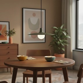 Ретро висяща лампа зелена за релсова система 1-фазна - Slimline Panzi