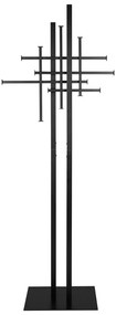 Черна стоманена стойка за връхни дрехи 71x185 cm Rumex – Dutchbone