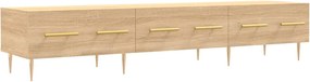 829143 vidaXL ТВ шкаф, сонома дъб, 150x36x30 см, инженерно дърво