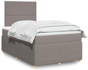 3294320 vidaXL Боксспринг легло с матрак, таупе, 120x200 см, плат