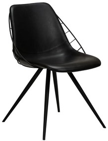 Стол за хранене от черна изкуствена кожа Sway - DAN-FORM Denmark