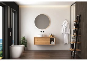 Стенно огледало със светлина ø 100 cm Luna – Mirrors and More