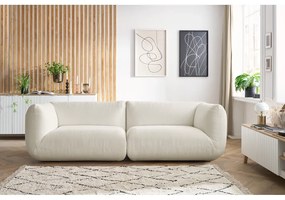 Бял велурен диван 260 cm Lecomte - Bobochic Paris
